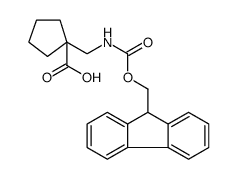 Fmoc-1-aminomethyl-cyclopentane carboxylic acid - Chemical structure and product image