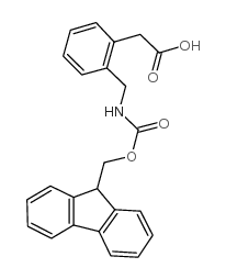 Fmoc-(2-aminomethylphenyl)acetic acid - Chemical structure and product image