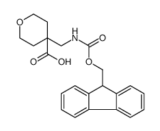 Fmoc-4-aminomethyl-tetrahydropyran-4-carboxylic acid - Chemical structure and product image