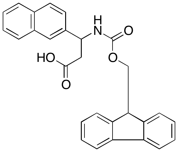 (R,S)-Fmoc-3-amino-3-(naphthalen-2-yl)-propionic Acid - Chemical structure and product image