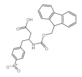 Fmoc-(r)-3-amino-4-(4-nitro-phenyl)-butyric acid - Chemical structure and product image