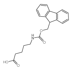 Fmoc-5-aminopentanoic acid, tech grade - Chemical structure and product image