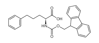 Fmoc-l-2-amino-5-phenyl-pentanoic acid - Chemical structure and product image