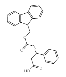 Fmoc-(S)-3-amino-3-phenylpropionic acid - Chemical structure and product image