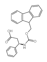 Fmoc-(r)-3-amino-3-phenylpropionic acid - Chemical structure and product image