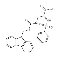 Fmoc-(s)-3-amino-2-(phenylsulfonylamino)-propionic acid - Chemical structure and product image