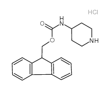 4-N-Fmoc-amino-piperidine hyrdrochloride - Chemical structure and product image