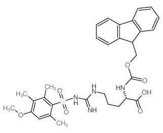 Fmoc-arg(mtr)-oh - Chemical structure and product image