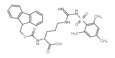 Fmoc-d-arg(mts)-oh - Chemical structure and product image