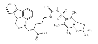 Fmoc-Arg(Pbf)-OH - Chemical structure and product image
