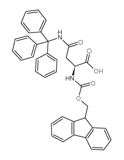 Fmoc-Asn(Trt)-OH - Chemical structure and product image