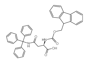 Fmoc-d-asn(trt)-oh - Chemical structure and product image