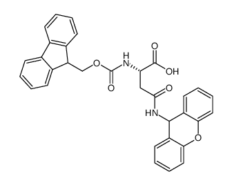 Fmoc-asn(xan)-oh - Chemical structure and product image