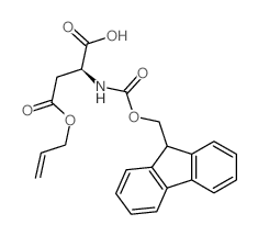 Fmoc-Asp(OAll)-OH - Chemical structure and product image
