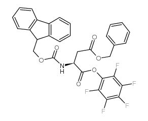 Fmoc-asp(obzl)-opfp - Chemical structure and product image