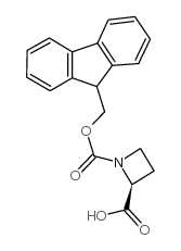 (S)-N-Fmoc-azetidine-2-carboxylic acid - Chemical structure and product image