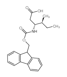 Fmoc-l-beta-homoisoleucine - Chemical structure and product image