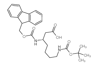 Fmoc-l-beta-homolysine(boc) - Chemical structure and product image