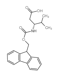 Fmoc-L-beta-homovaline - Chemical structure and product image