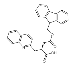 Fmoc-beta-(2-quinolyl)-d-ala-oh - Chemical structure and product image