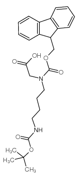 Fmoc-n-(4-boc-aminobutyl)-gly-oh - Chemical structure and product image