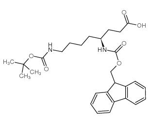 (S)-N-4-Fmoc-n-8-boc-diaminooctanoic acid - Chemical structure and product image