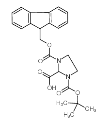 (R,S)-N-Fmoc-n-boc-imidazolidine-2-carboxylic acid - Chemical structure and product image