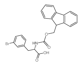 (S)-N-Fmoc-3-bromophenylalanine - Chemical structure and product image