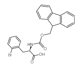 Fmoc-d-2-bromophenylalanine - Chemical structure and product image