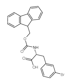 Fmoc-d-3-bromophenylalanine - Chemical structure and product image