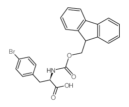 Fmoc-d-4-bromophenylalanine - Chemical structure and product image
