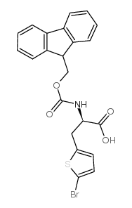 Fmoc-d-2-(5-bromothienyl)alanine - Chemical structure and product image
