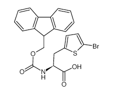 Fmoc-l-2-(5-bromothienyl)alanine - Chemical structure and product image