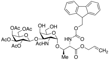 N-Fmoc-2 3 4 6 -tetra-O-acetyl T Epitope, Threonyl Allyl Ester - Chemical structure and product image