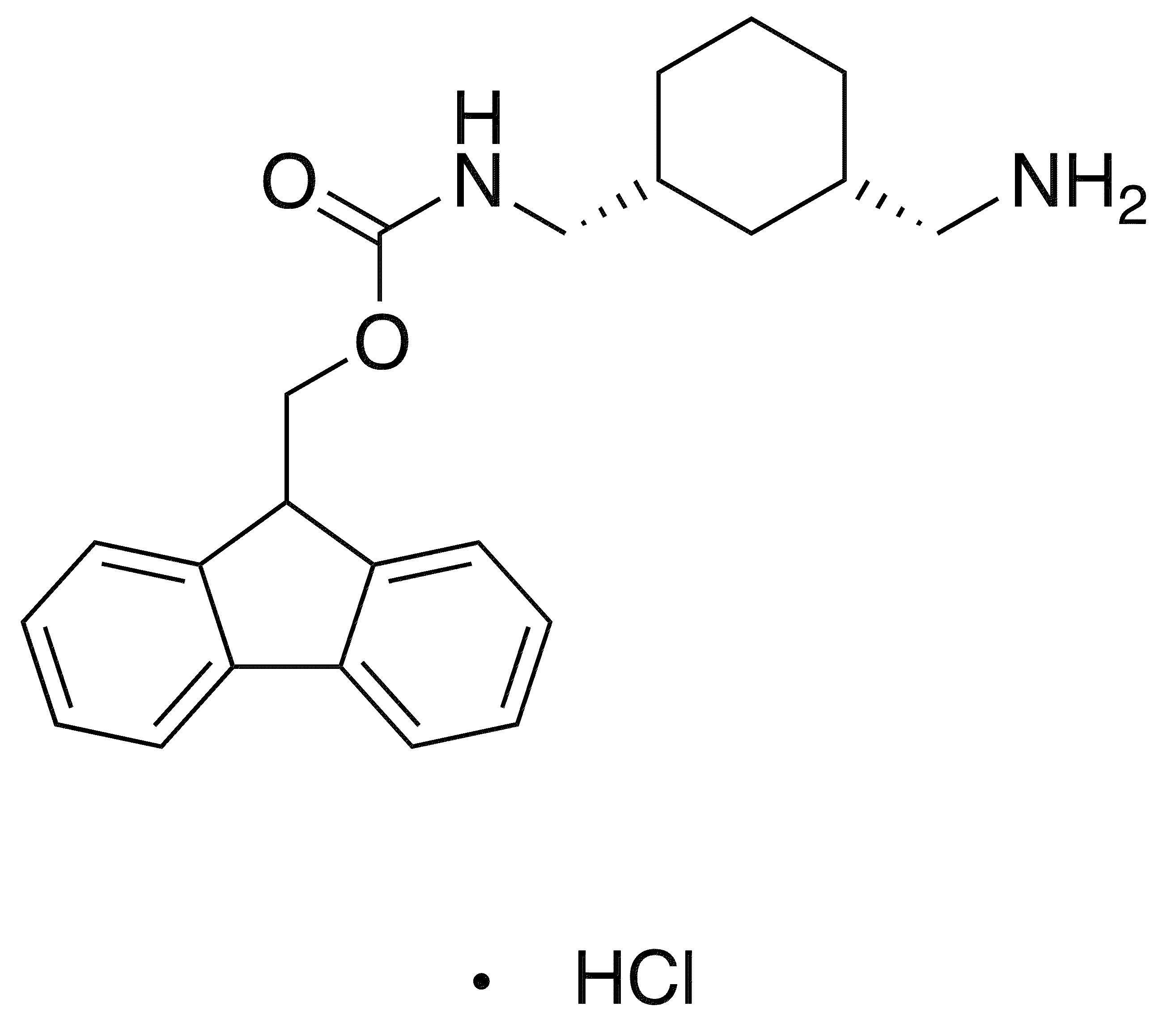 Fmoc-1,3-cis-damch hydrochloride - Chemical structure and product image