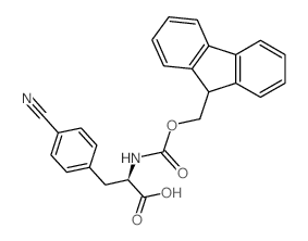 Fmoc-d-4-cyanophenylalanine - Chemical structure and product image