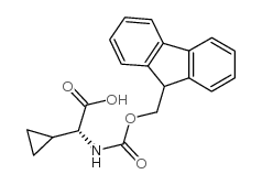 Fmoc-d-cyclopropylglycine - Chemical structure and product image