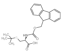 Fmoc-d-cys(tbu)-oh - Chemical structure and product image
