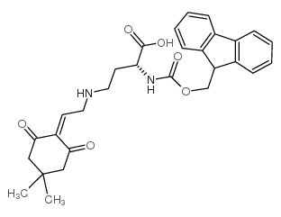 Fmoc-d-dab(dde)-oh - Chemical structure and product image