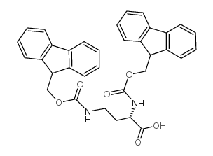 Fmoc-dab(fmoc)-oh - Chemical structure and product image