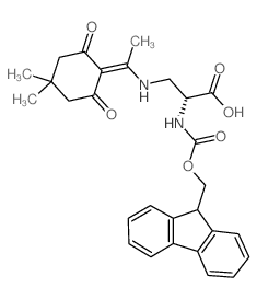 Fmoc-d-dap(dde)-oh - Chemical structure and product image