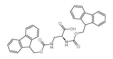 Fmoc-dap(fmoc)-oh - Chemical structure and product image