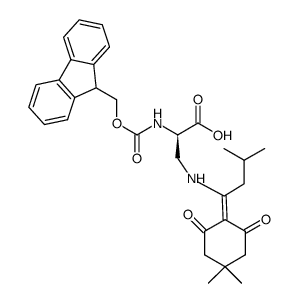 Fmoc-d-dap(ivdde)-oh - Chemical structure and product image