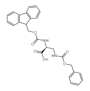 Fmoc-dap(z)-oh - Chemical structure and product image