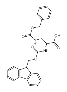 Fmoc-d-dap(z)-oh - Chemical structure and product image