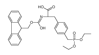 Fmoc-4-diethylphosphomethyl-d-phenylalanine - Chemical structure and product image