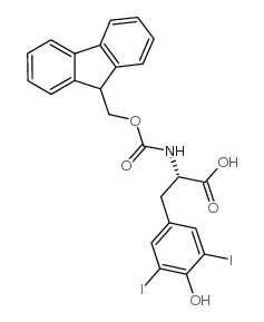 Fmoc-3,5-diiodo-l-tyrosine - Chemical structure and product image