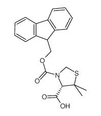 (S)-Fmoc-5,5-dimethyl-1,3-thiazolidine-4-carboxylic acid - Chemical structure and product image