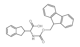 Fmoc-d-2-indanylglycine - Chemical structure and product image