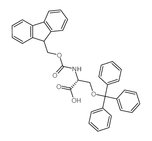 Fmoc-d-ser(trt)-oh - Chemical structure and product image